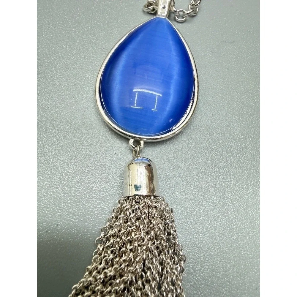Long Fringe Necklace Lot of 3 Opera Signed Statement Casual Everyday‎ Designer